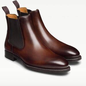 Magnanni HANSON Men's Brown Leather Chelsea Boots Size 12